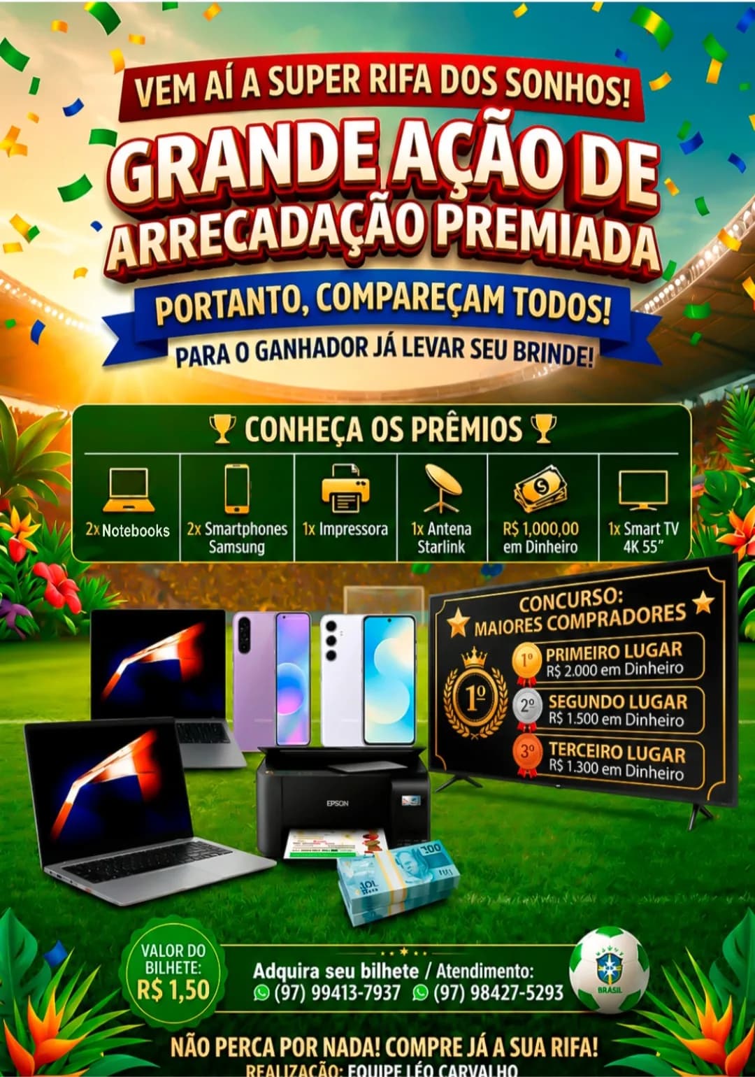 Grande ação de arrecadação premiada